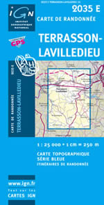 Carte IGN Top 25 n2035 ET
