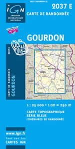 Carte IGN Top 25 n2037 ET