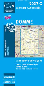 Carte IGN Top 25 n2037 OT