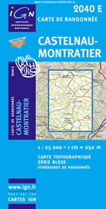 Carte IGN Top 25 n2040 ET