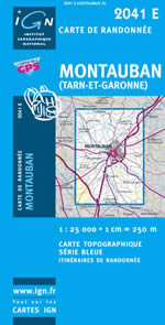 Carte IGN Top 25 n2041 ET
