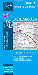 Carte IGN Top 25 n2041 OT