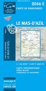Carte IGN Top 25 n2046 ET