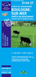 Carte IGN Top 25 n2104 ET