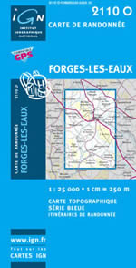 Carte IGN Top 25 n2110 OT