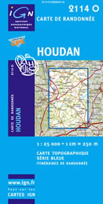 Carte IGN Top 25 n2114 OT