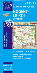 Carte IGN Top 25 n2115 OT