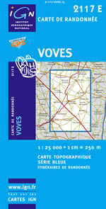 Carte IGN Top 25 n2117 ET