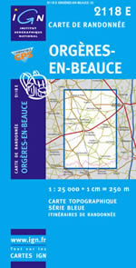 Carte IGN Top 25 n2118 ET