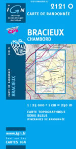 Carte IGN Top 25 n2121 OT
