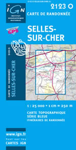 Carte IGN Top 25 n2123 OT