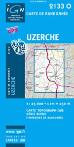 Carte IGN Top 25 n2133 OT