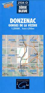 Carte IGN Top 25 n�2134 OT