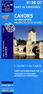 Carte IGN Top 25 n2138 OT