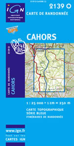 Carte IGN Top 25 n2139 OT