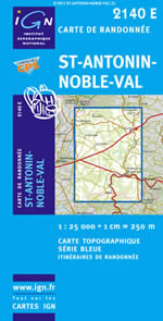 Carte IGN Top 25 n2140 ET