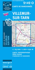 Carte IGN Top 25 n2142 OT