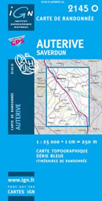 Carte IGN Top 25 n2145 OT