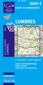 Carte IGN Top 25 n2204 ET