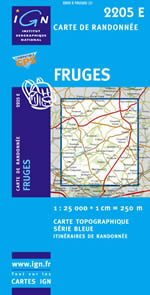 Carte IGN Top 25 n2205 ET