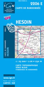 Carte IGN Top 25 n2206 ET