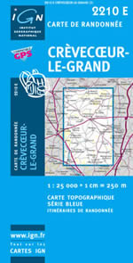 Carte IGN Top 25 n2210 ET