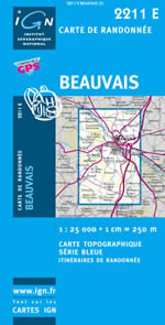 Carte IGN Top 25 n2211 ET