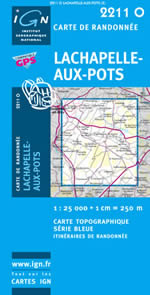 Carte IGN Top 25 n2211 OT