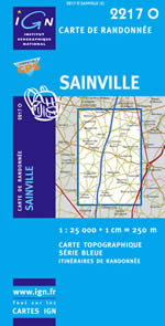 Carte IGN Top 25 n2217 OT