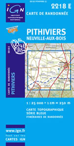 Carte IGN Top 25 n2218 ET