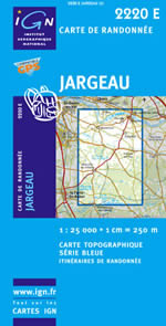 Carte IGN Top 25 n2220 ET