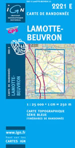 Carte IGN Top 25 n2221 ET