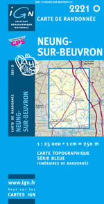 Carte IGN Top 25 n2221 OT