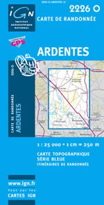 Carte IGN Top 25 n2226 OT