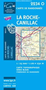 Carte IGN Top 25 n2234 OT