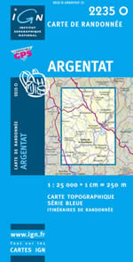 Carte IGN Top 25 n2235 OT