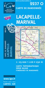 Carte IGN Top 25 n2237 OT