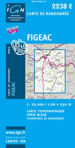 Carte IGN Top 25 n2238 ET