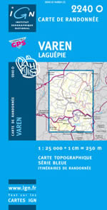 Carte IGN Top 25 n2240 OT