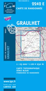 Carte IGN Top 25 n2242 ET