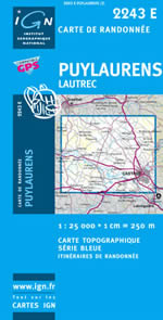Carte IGN Top 25 n2243 ET