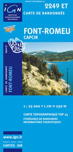 Carte IGN Top 25 n2249 ET