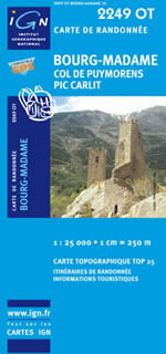 Carte IGN Top 25 n2249 OT