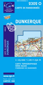 Carte IGN Top 25 n2302 OT