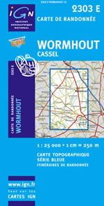 Carte IGN Top 25 n2303 ET