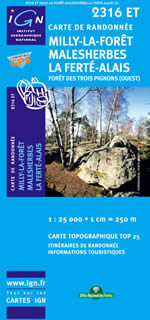 Carte IGN Top 25 n2316 ET