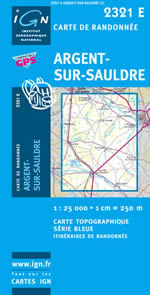 Carte IGN Top 25 n2321 ET