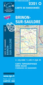 Carte IGN Top 25 n2321 OT