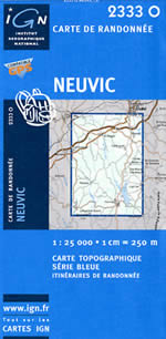 Carte IGN Top 25 n2333 OT