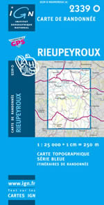 Carte IGN Top 25 n2339 OT